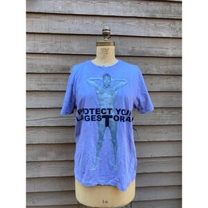 Marc by Marc Jacobs Protect Your Largest Organ DJ Ruckus Purple T-Shirt Large NW
